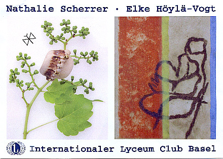 ausstellung lyceumclub basel 2011, elke höylä-vogt und nathalie scherrer