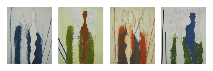 elke hoeylae-vogt, radierung /praegedruck und radierung/collage, 2012